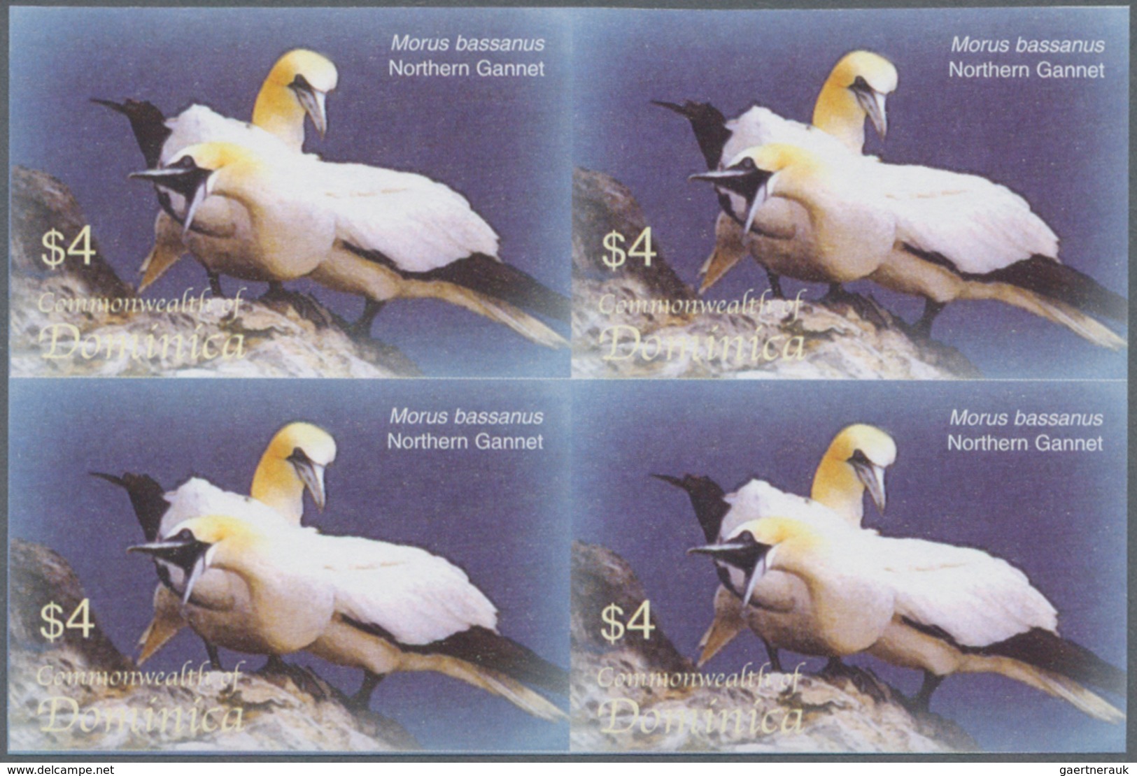Thematik: Tiere-Vögel / Animals-birds: 2005, Dominica. Imperforate Block Of 4 For The $4 Value Of Th - Andere & Zonder Classificatie