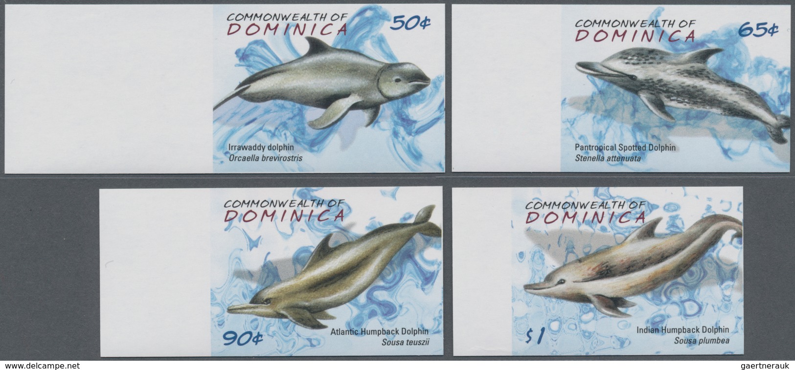 Thematik: Tiere-Meeressäuger (u.a. Wale) / Animals-aquatic Mammals: 2009, DOMINICA: Dolphins Complet - Andere & Zonder Classificatie