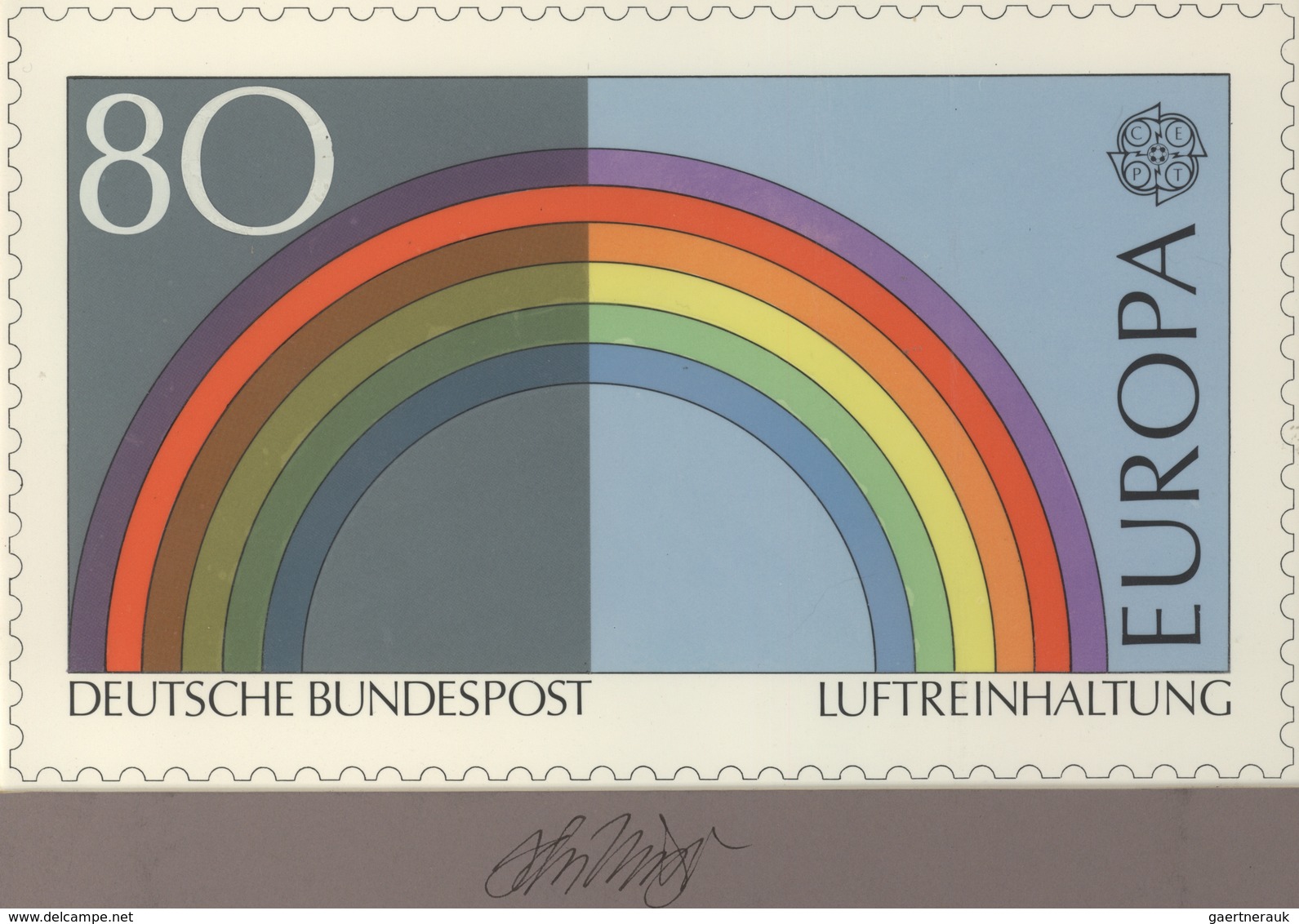 Thematik: Umweltschutz / Environment Protection: 1986, Bund, Nicht Angenommener Künstlerentwurf (26, - Milieubescherming & Klimaat