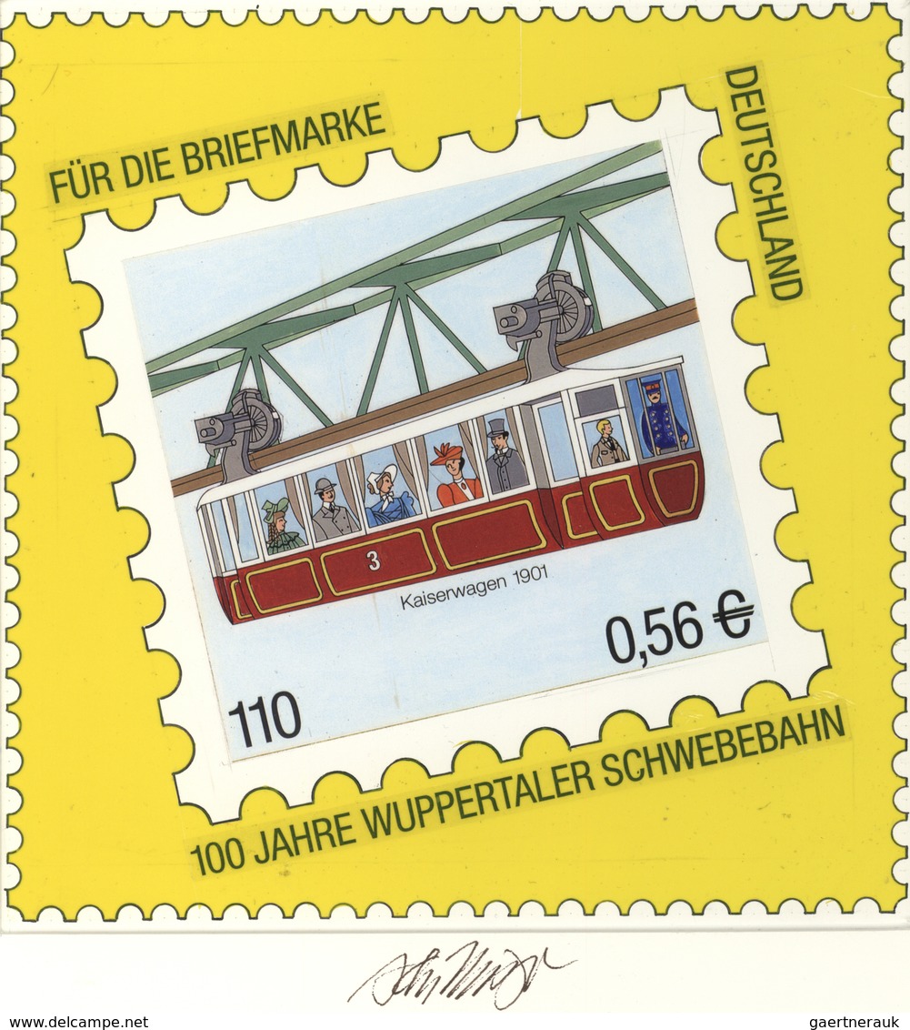 Thematik: Verkehr / Traffic: 2001, Bund, Nicht Angenommener Künstlerentwurf (21,5x21,5) Von Prof. H. - Other & Unclassified