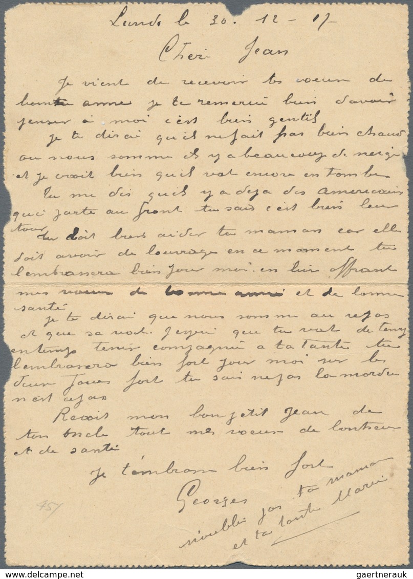 Thematik: Verkehr-Auto / Traffic-car: 1918, France. Postage-free Soldier Correspondence Card With Im - Auto's
