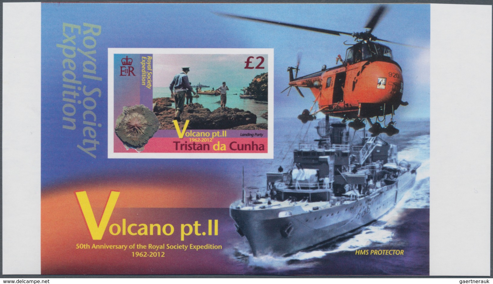 Thematik: Vulkane / Volcanoes: 2012, TRISTAN DA CUNHA: 50th Anniversary Of The Royal Society Expedit - Volcanos