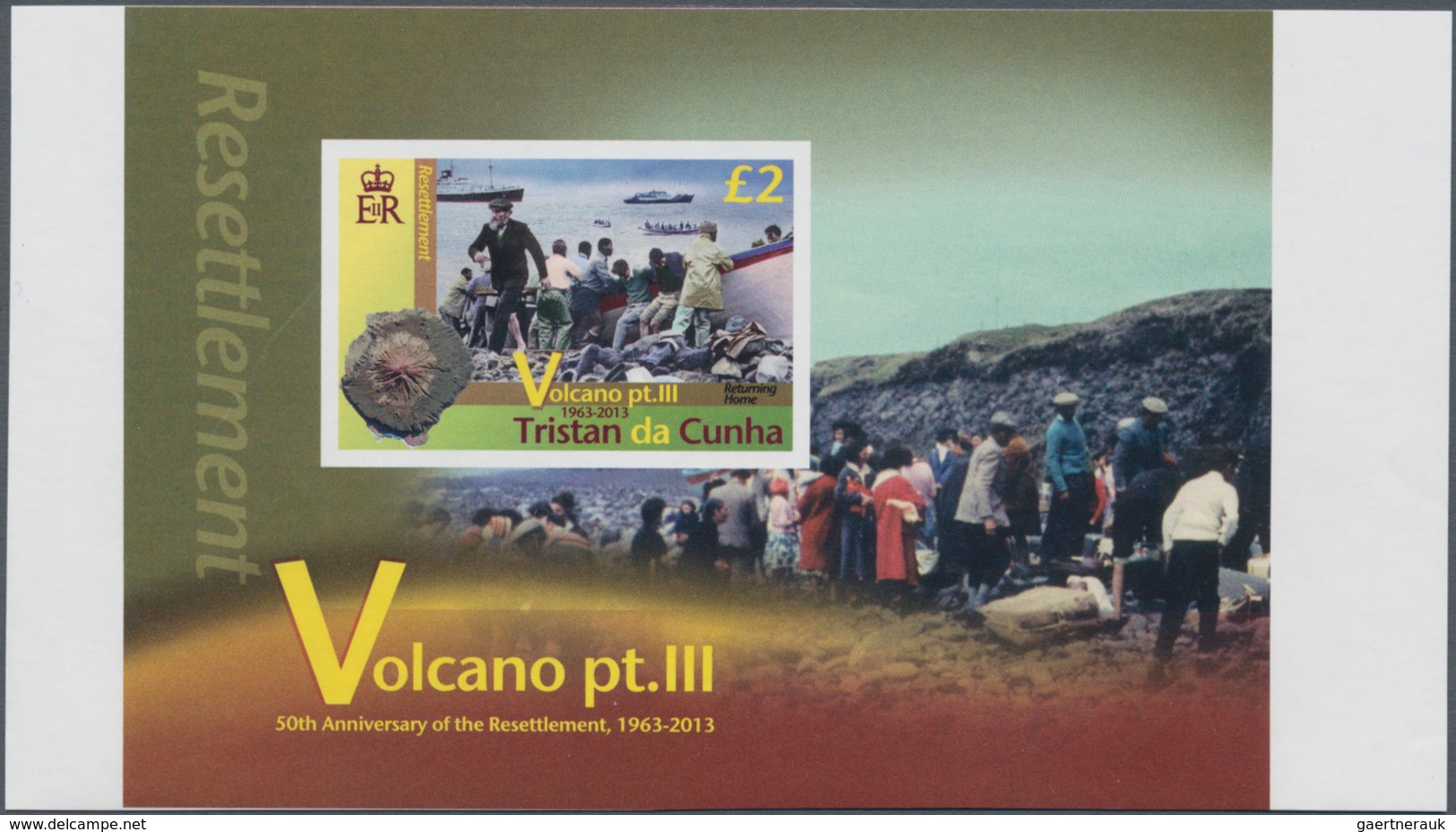 Thematik: Vulkane / Volcanoes: 2013, TRISTAN DA CUNHA: 50th Anniversary Of The Resettlement Due To V - Volcanos