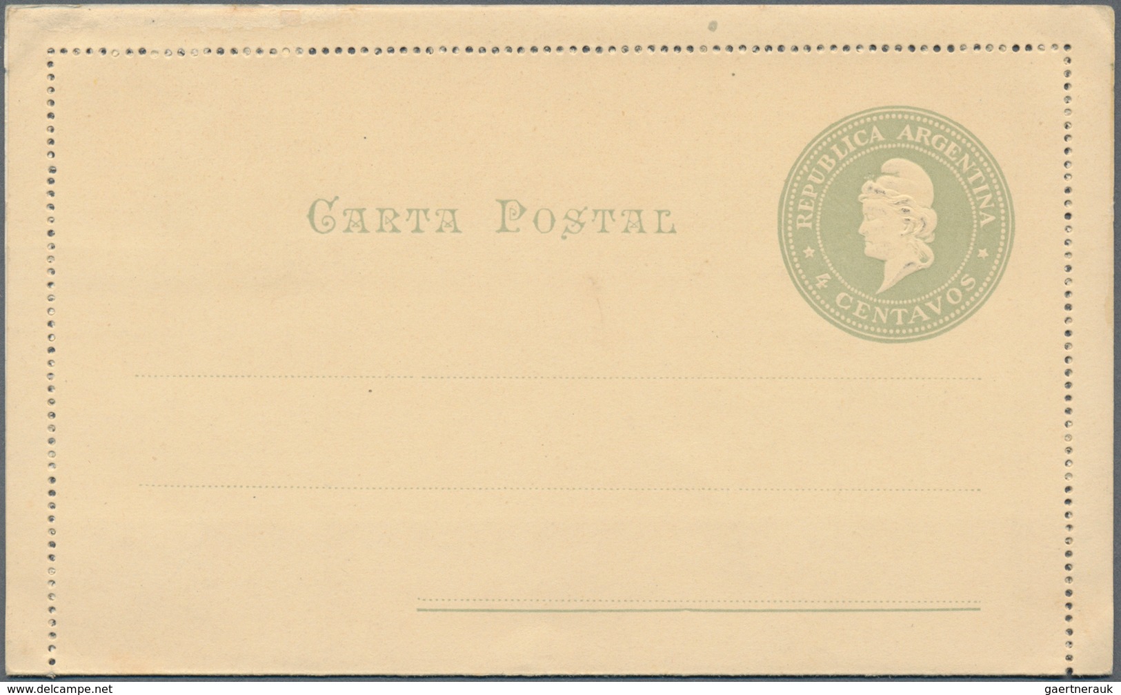 Thematik: Wasser / Water: 1901/1910, Argentina. Lot Of 2 Illustrated Letter Cards 4 Centavos Each Wi - Zonder Classificatie