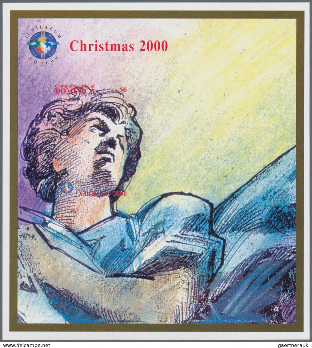 Thematik: Weihnachten / Christmas: 2000, Dominica. Imperforate Souvenir Sheet Of 1 For The Issue "Ch - Noël