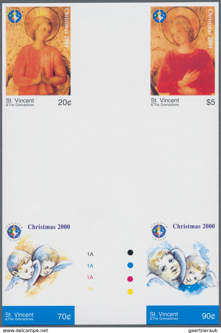 Thematik: Weihnachten / Christmas: 2000, St. Vincent. Complete Issue "Christmas: Holy Year 2000" In - Natale