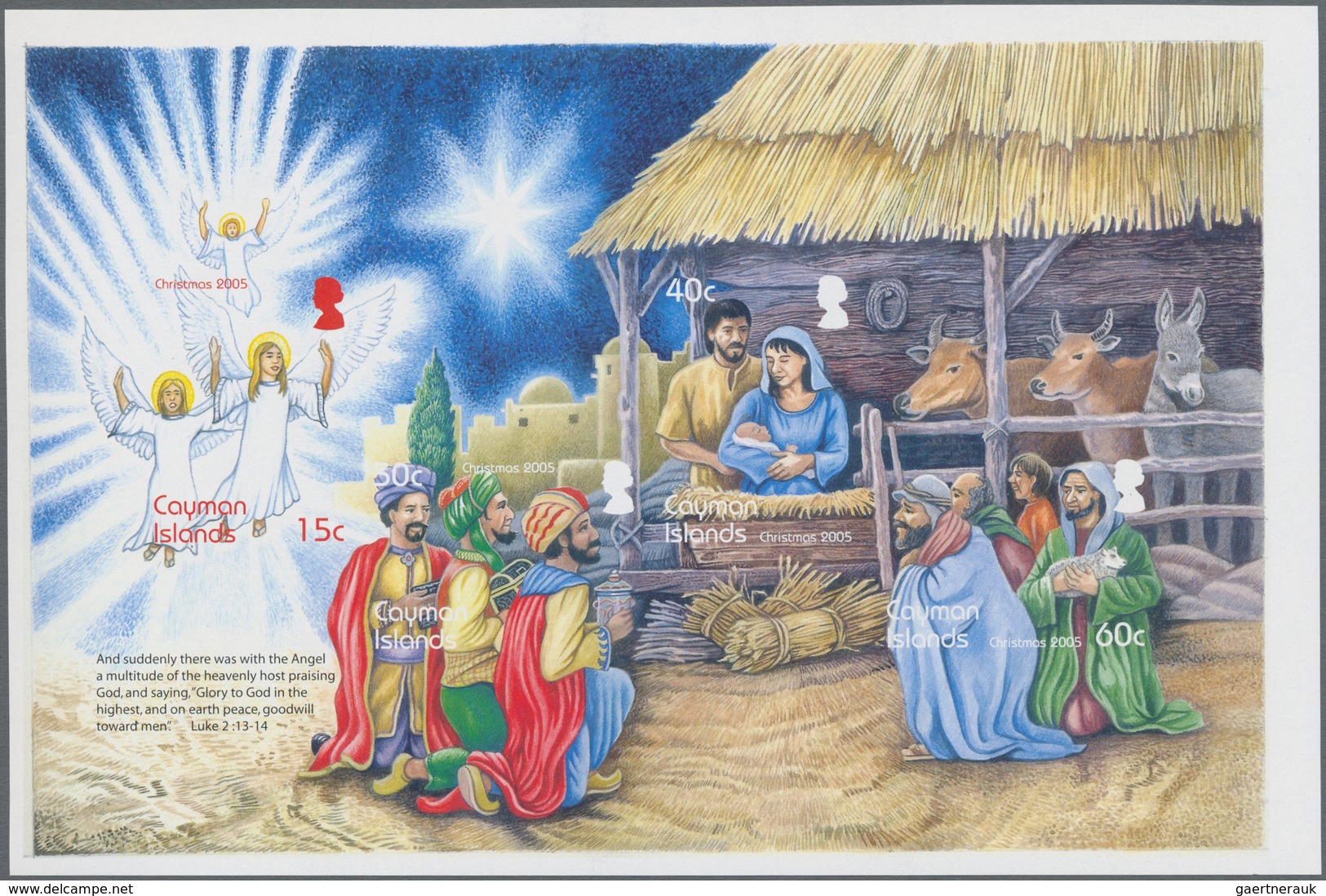 Thematik: Weihnachten / Christmas: 2005, CAYMAN ISLANDS: Christmas Complete Set Of Four In Horizonta - Weihnachten