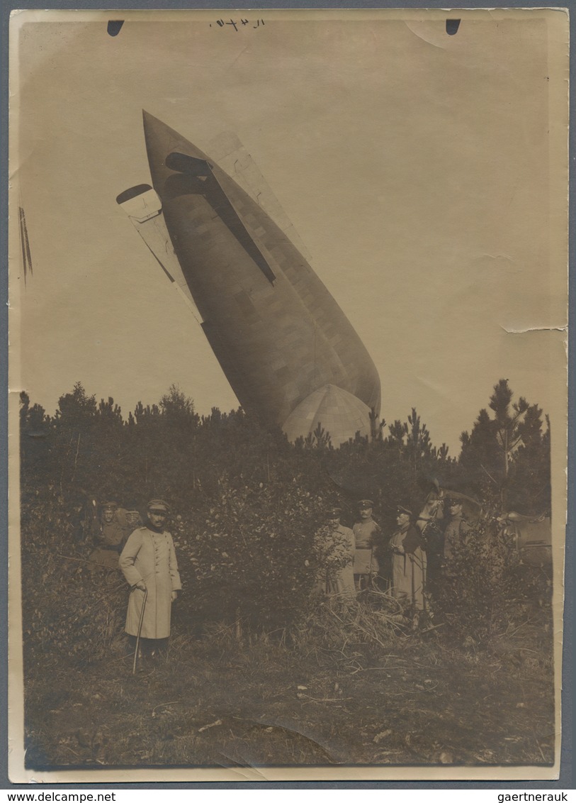 Thematik: Zeppelin / Zeppelin: 1915. Very Rare Series Of Four Original, Period Photographs Of The Fr - Zeppelins
