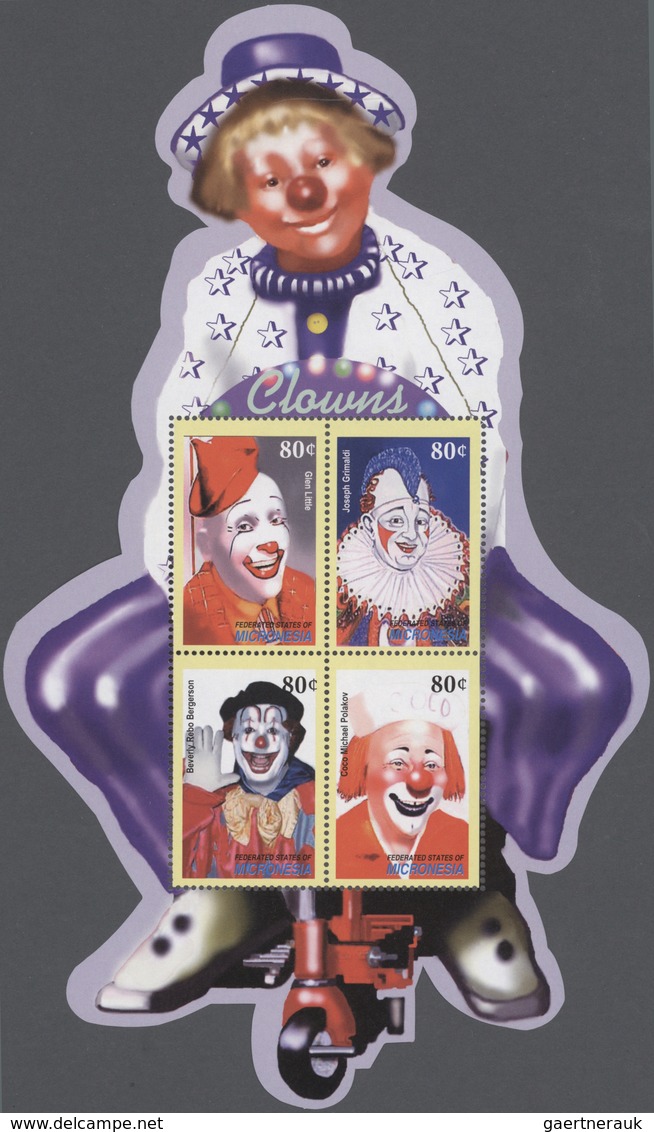 Thematik: Zirkus / Circus: 2003, MICRONESIA: Circus Complete Set Of Eight In Two Different Perforate - Circus