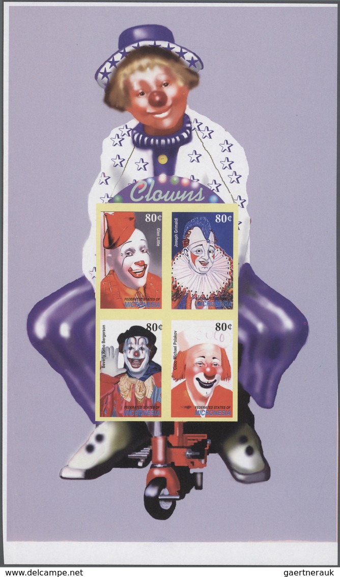 Thematik: Zirkus / Circus: 2003, MICRONESIA: Circus Complete Set Of Eight In Two Different Perforate - Circus
