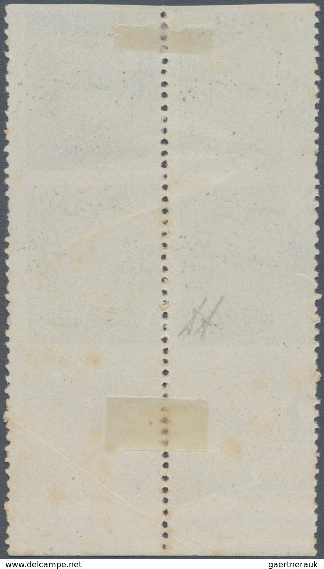 Ägypten: 1866, First Issue 10pia. Slate Blue Horizontal Imperf, Mint Bottom Margin Block Of Four Wit - Andere & Zonder Classificatie