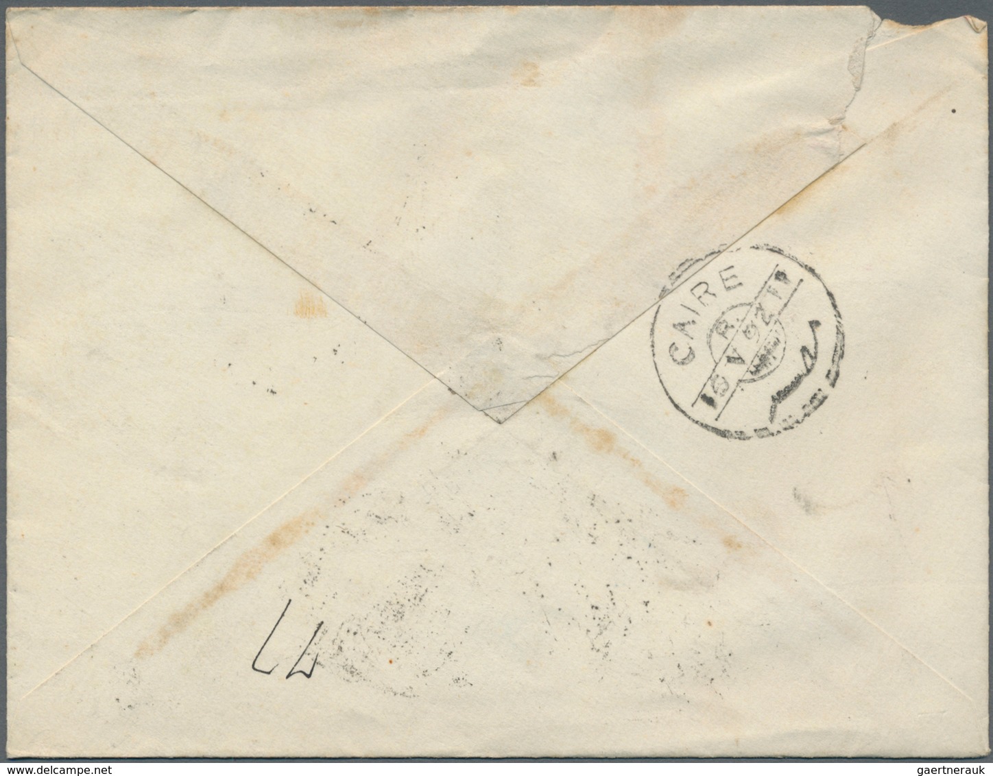 Ägypten: 1892/1939: Two Postal Stationery Items And One Cover, With 1) P/s Envelope 5m., Uprated 1p. - Other & Unclassified