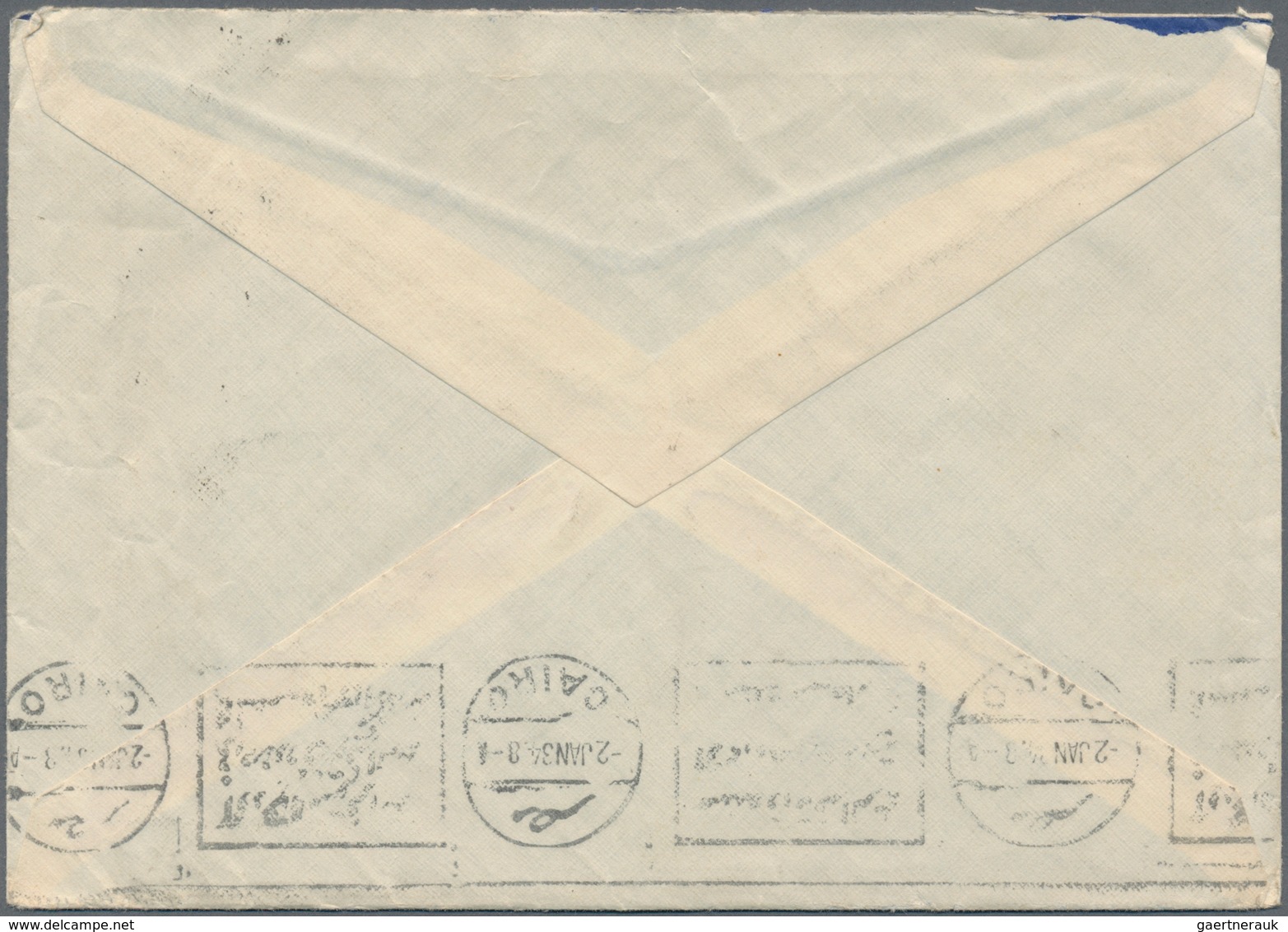 Ägypten: 1933, 20 M Blue 'Aviation Congress - Zeppelin', Exact Rate Single Franking On Cover From AS - Andere & Zonder Classificatie
