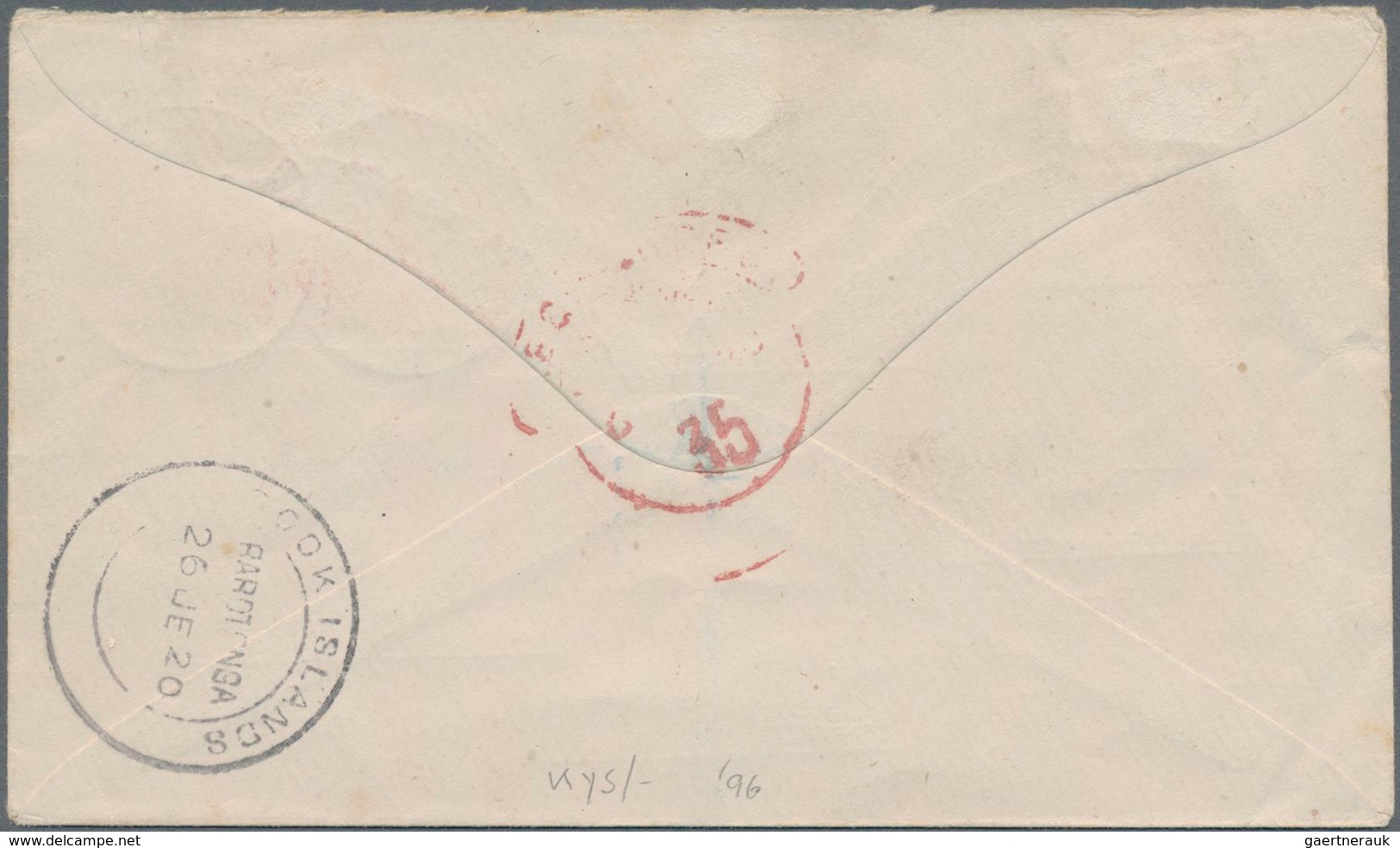 Aitutaki: 1913/1928, Three Covers Incl. Two Registered To England, 1 With Manuscript AITUTAKI C. I. - Aitutaki