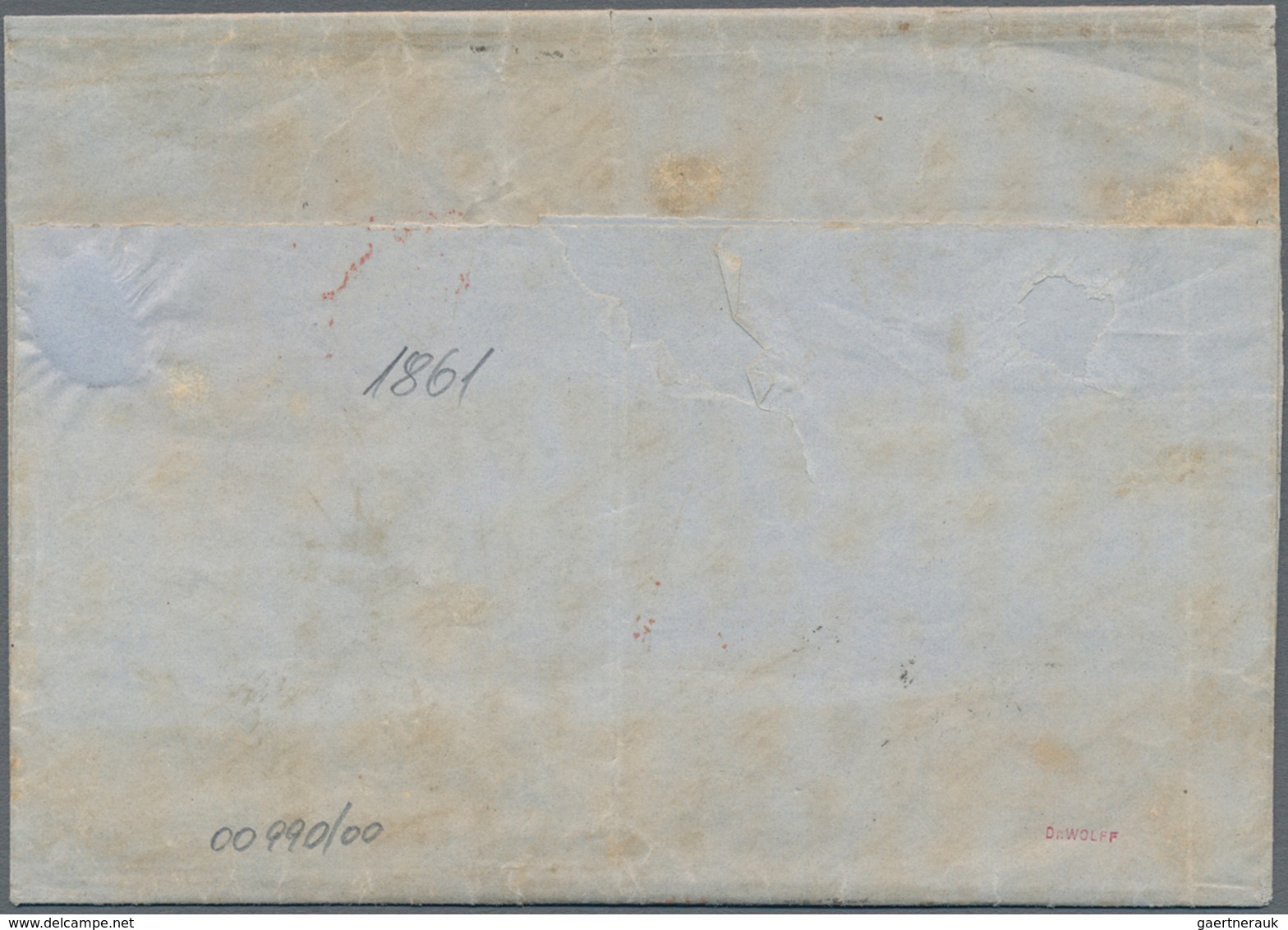 Argentinien - Vorphilatelie: 1861 Incomming Mail: Fresh Entire Letter Paid "FRANCO" With Taxation "1 - Prephilately