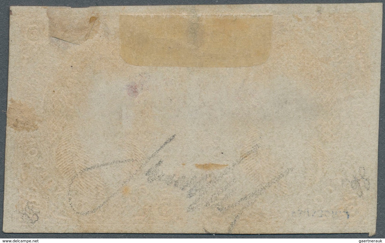 Argentinien: 1867 'Rivadavias' 5c. Light Rose, No Watermark, 6th Printing, IMPERFORATED HORIZONTAL P - Other & Unclassified