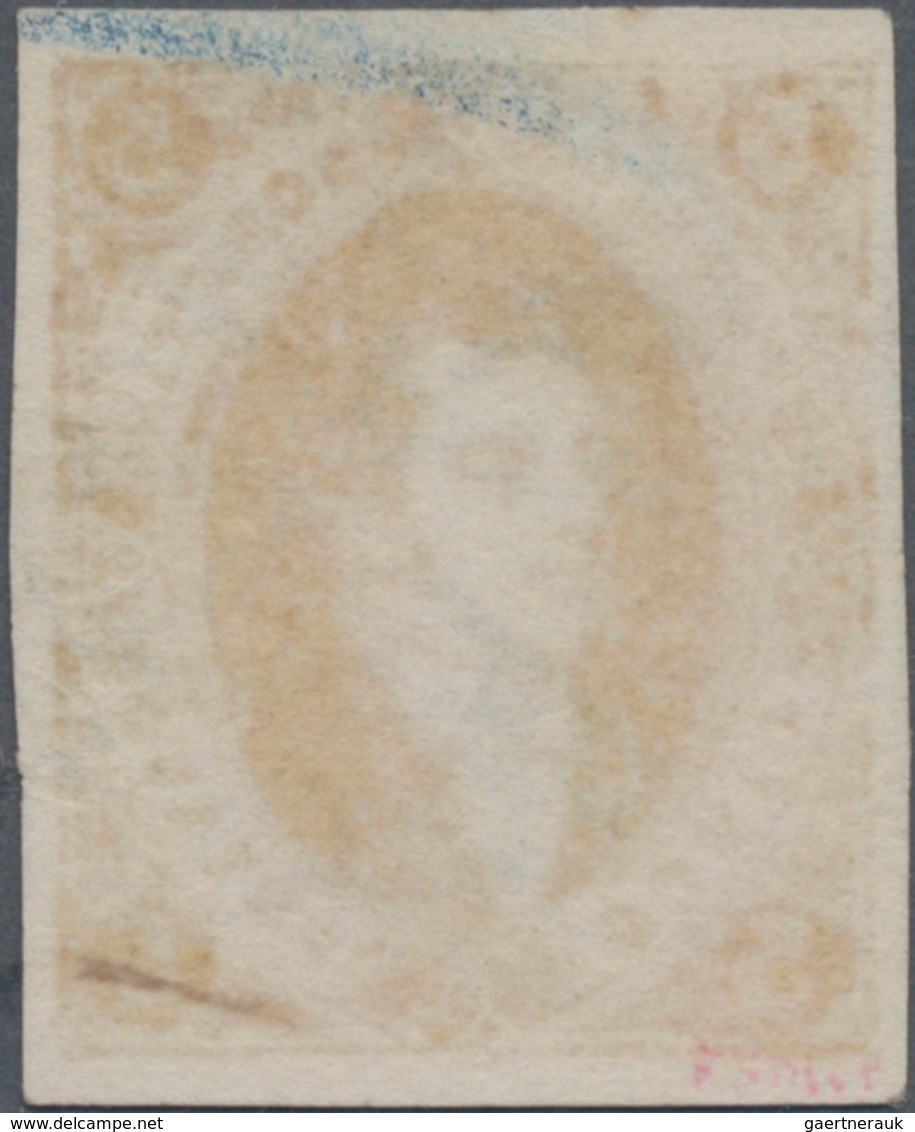 Argentinien: 1867 Rivadavia 5c. Carmine-rose From 8th Printing, W/o Wmk, Imperf, Used And Cancelled - Sonstige & Ohne Zuordnung