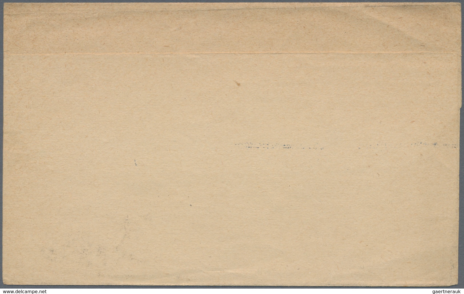 Argentinien - Ganzsachen: 1890 Unused Wrapper 4 Centavos Blue On Buff Wove Paper, Partly Double Prin - Postal Stationery