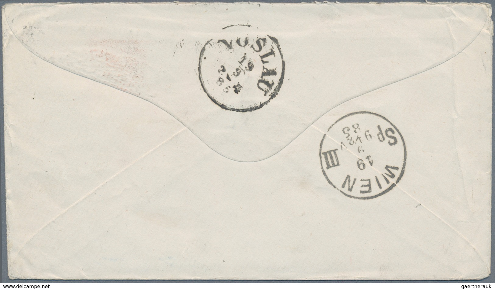 Neusüdwales: 1885, Business Envelope With 3 And 6 Pence QV From SYDNEY, N.S.W. With Hand Written Not - Brieven En Documenten