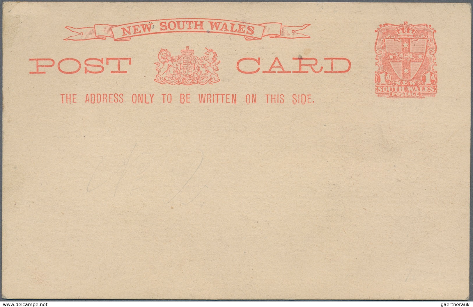 Neusüdwales: 1897, Five Pictorial Stat. Postcards Coat Of Arms 1d. Red Headed 'Greetings' Or 'Christ - Storia Postale