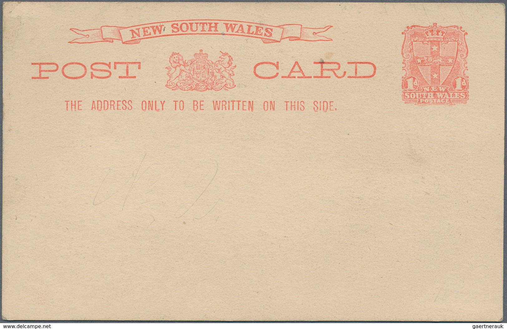 Neusüdwales: 1897, Five Pictorial Stat. Postcards Coat Of Arms 1d. Red Headed 'Greetings' Or 'Christ - Brieven En Documenten