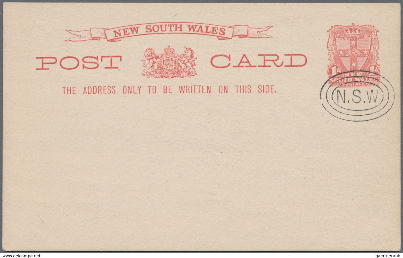 Neusüdwales: 1898, Three Stat. Postcards 'coat Of Arms' 1d Red With Pictures On Reverse 'HAWKESBURY - Covers & Documents