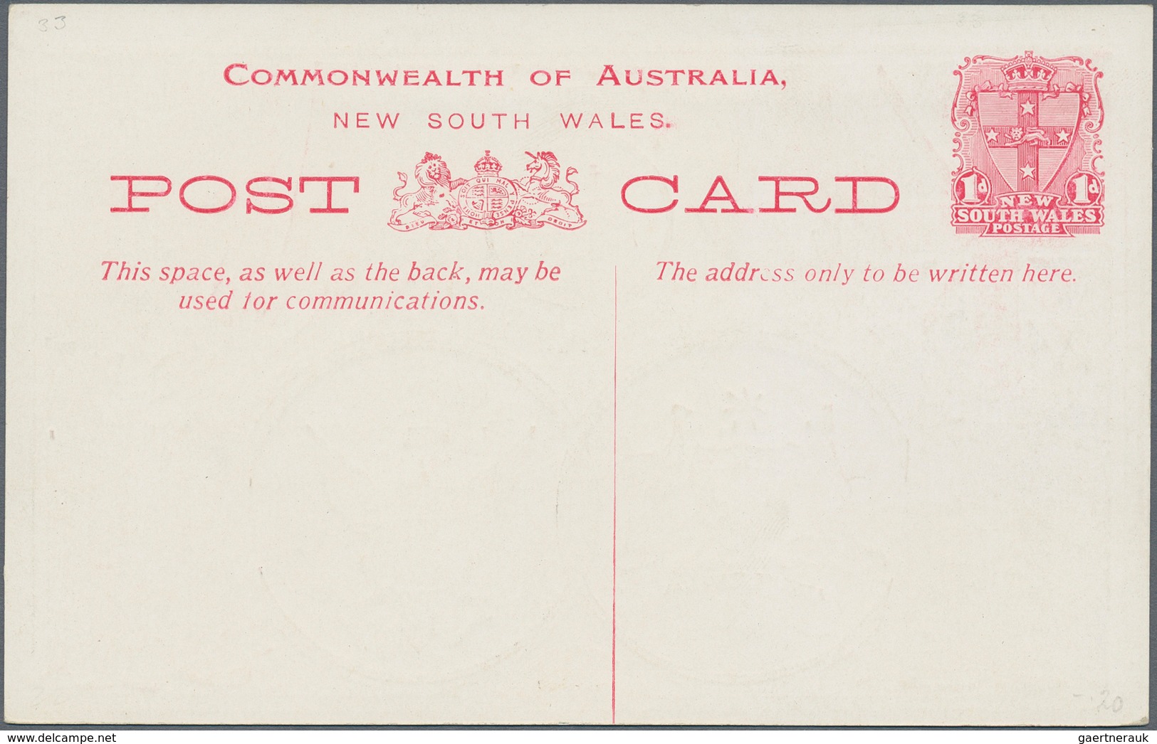 Neusüdwales: 1908, Stat. Postcards 1d. Red And 1½d. Blue For The Visit Of The AMERICAN FLEET, Unused - Briefe U. Dokumente