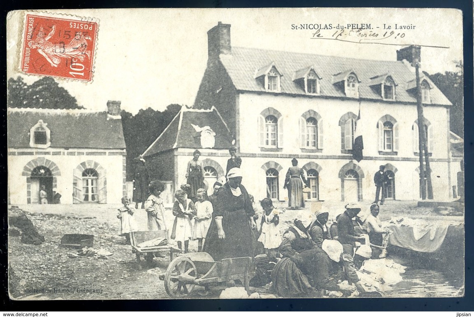 Cpa Du 22  St Nicolas Du Pélem Le Lavoir   LZ116 - Saint-Nicolas-du-Pélem