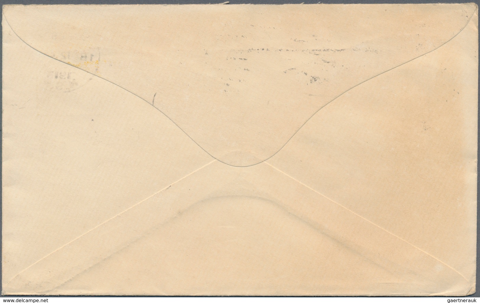 Westaustralien: 1913 (18.12.), Stat. Envelope QV 2d. Yellow Surcharged In Blue 'ONE PENNY' Commercia - Brieven En Documenten
