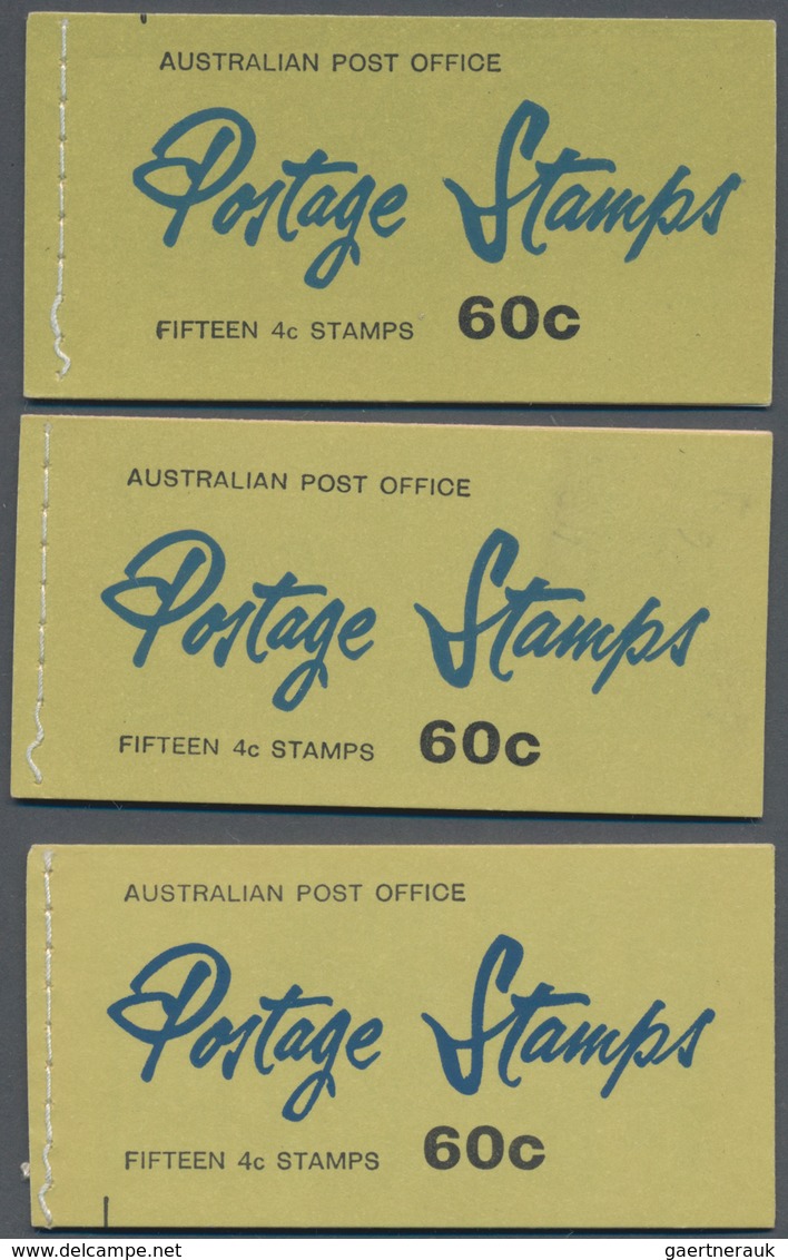 Australien - Markenheftchen: 1966, QEII 60c. Six Different Booklets Each Containing Three Panes Of F - Markenheftchen