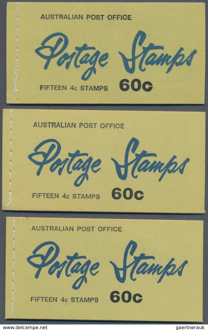 Australien - Markenheftchen: 1966, QEII 60c. Six Different Booklets Each Containing Three Panes Of F - Booklets