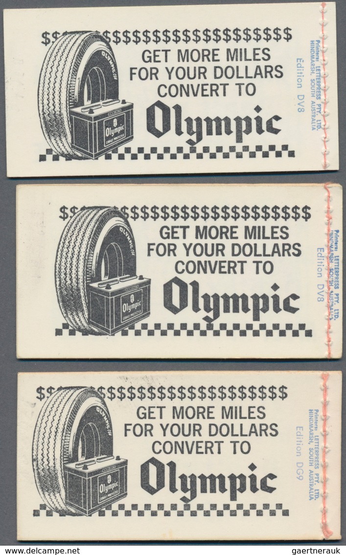 Australien - Markenheftchen: 1966, QEII 60c. Six Different Booklets Each Containing Three Panes Of F - Booklets