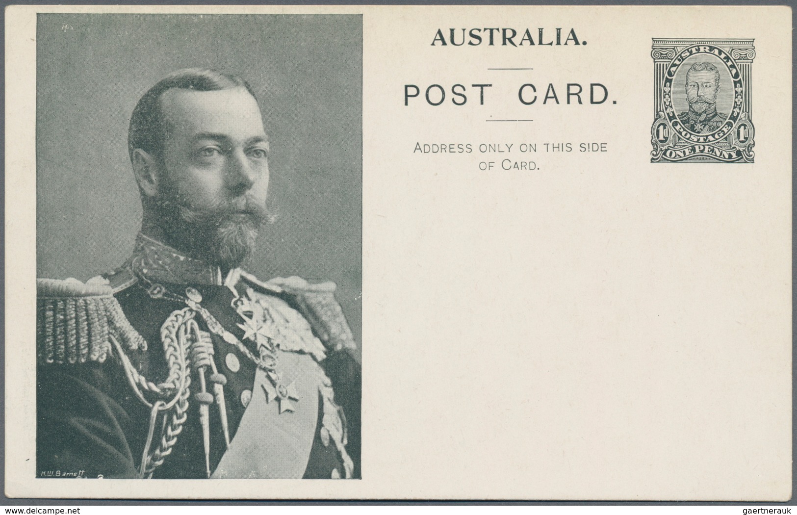 Australien - Ganzsachen: 1911, Eight 'Coronation Postcards' KGV 1d. Sideface With All Different Type - Postwaardestukken