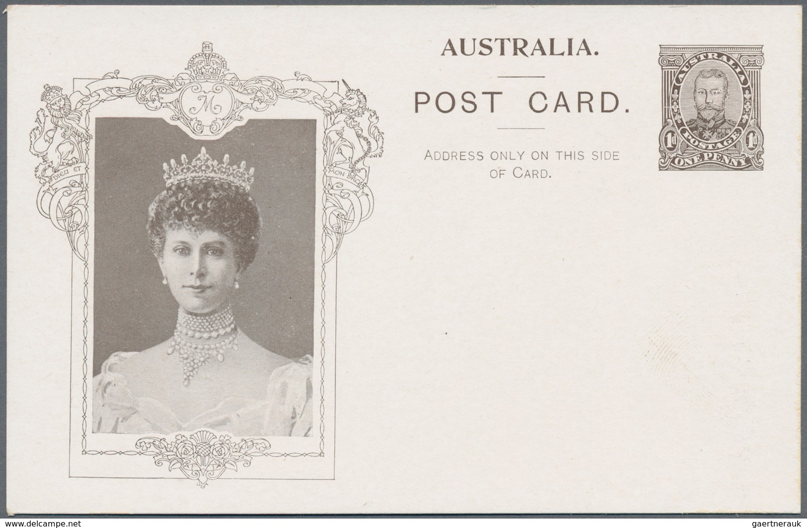 Australien - Ganzsachen: 1911, Eight 'Coronation Postcards' KGV 1d. Sideface With All Different Type - Ganzsachen