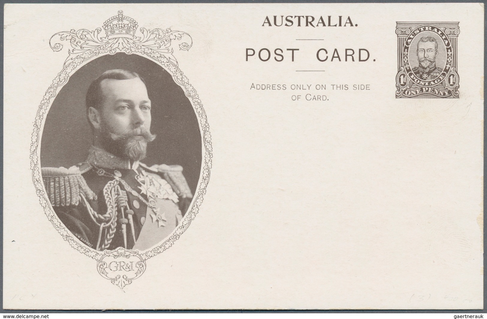 Australien - Ganzsachen: 1911, Eight 'Coronation Postcards' KGV 1d. Sideface With All Different Type - Ganzsachen