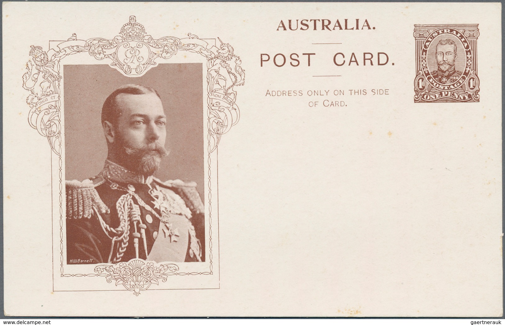 Australien - Ganzsachen: 1911, eight 'Coronation postcards' KGV 1d. sideface with all different type