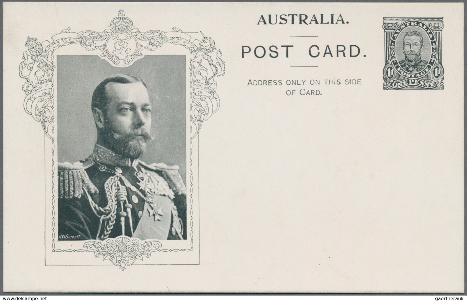 Australien - Ganzsachen: 1911, eight 'Coronation postcards' KGV 1d. sideface with all different type