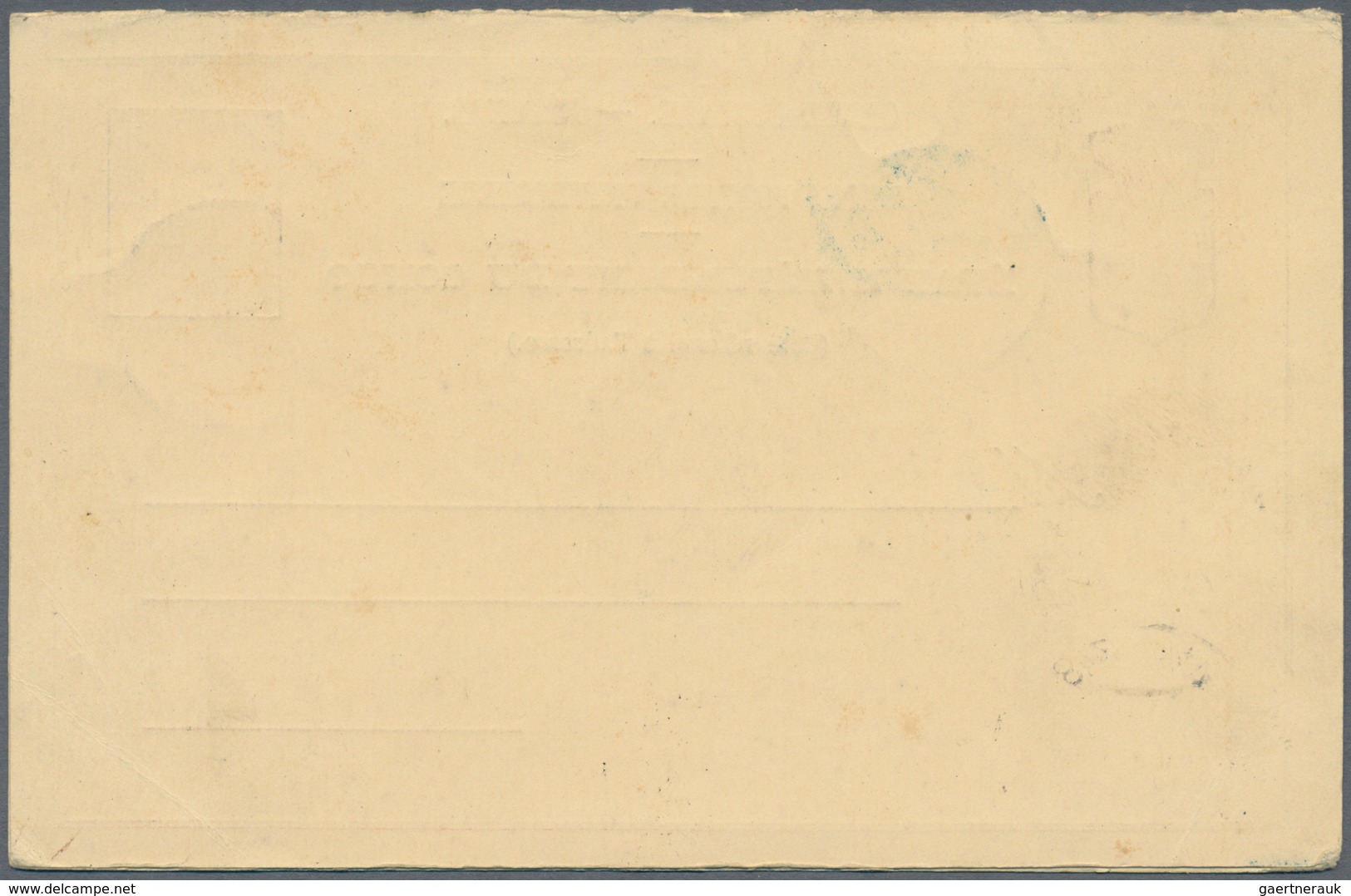 Belgisch-Kongo: 1892 Postal Stationery Double Card 15+10c. Used From Bassok (dated Inside 5/1 97) To - Other & Unclassified