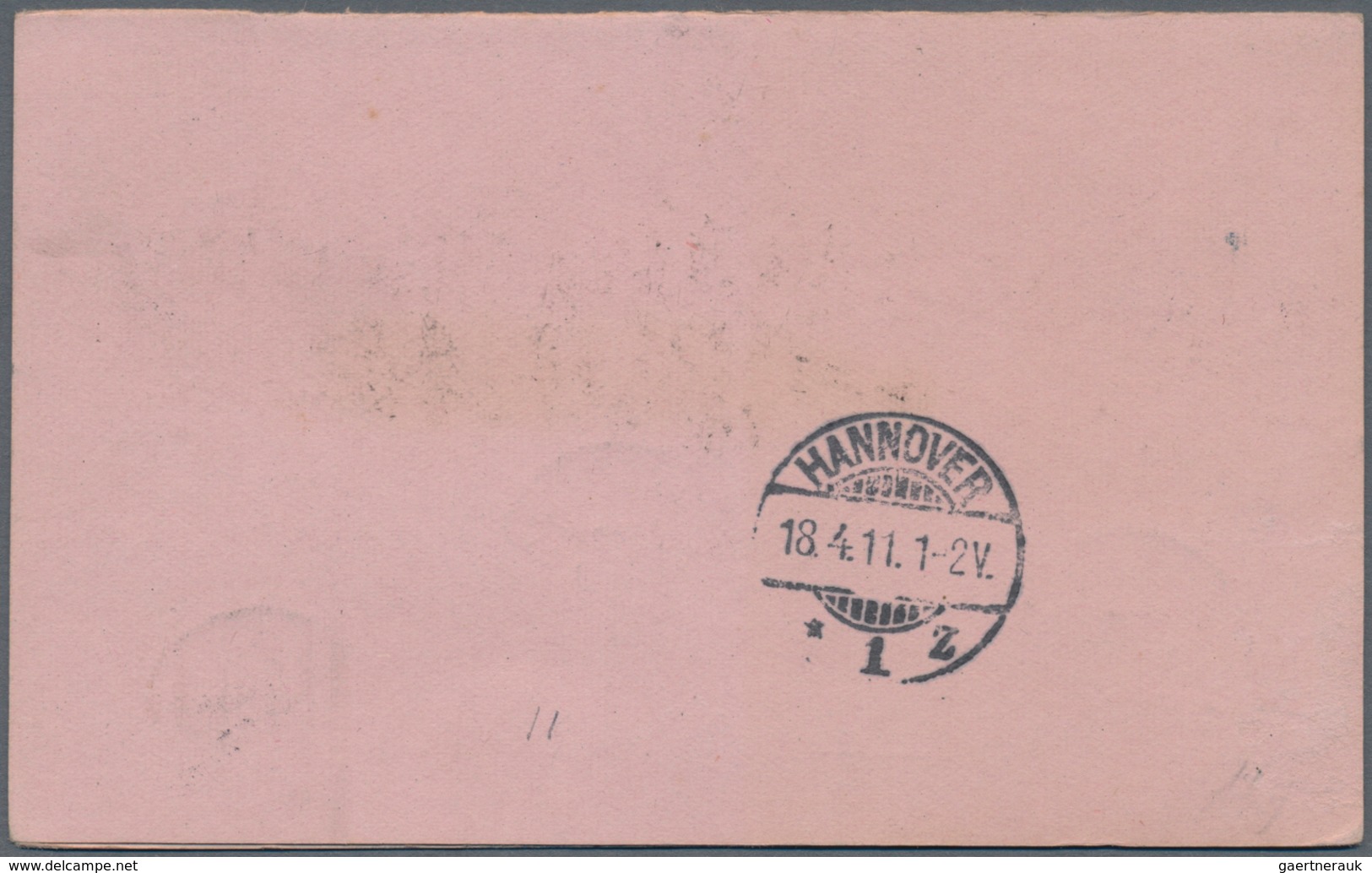 Belgisch-Kongo: 1908 Postal Stationery Double Card 10+10c., Overprinted "CONGO BELGE", Used REGISTER - Other & Unclassified