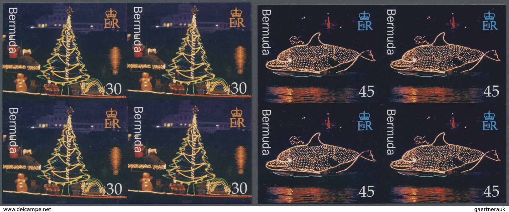 Bermuda-Inseln: 2005, Lights Ship Parade Complete Set Of Three (christmas Tree, Dolphin And Snowman) - Bermuda