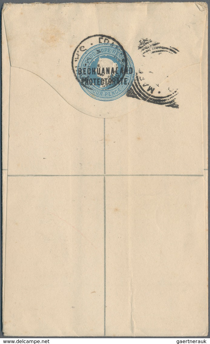 Betschuanaland: 1901 (27.8.), Registered Letter CoGH QV 4d. Blue Uprated With QV 2d. Grey-green/carm - 1885-1964 Bechuanaland Protectorate