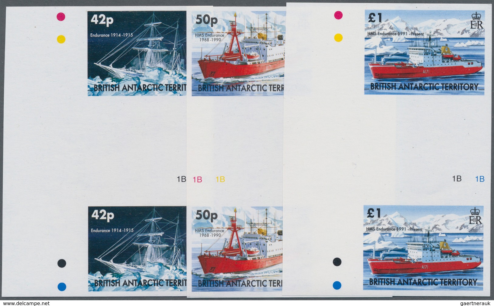 Britische Gebiete In Der Antarktis: 2005, Ships Complete Set Of Three (different Ships HMS 'Enduranc - Ungebraucht