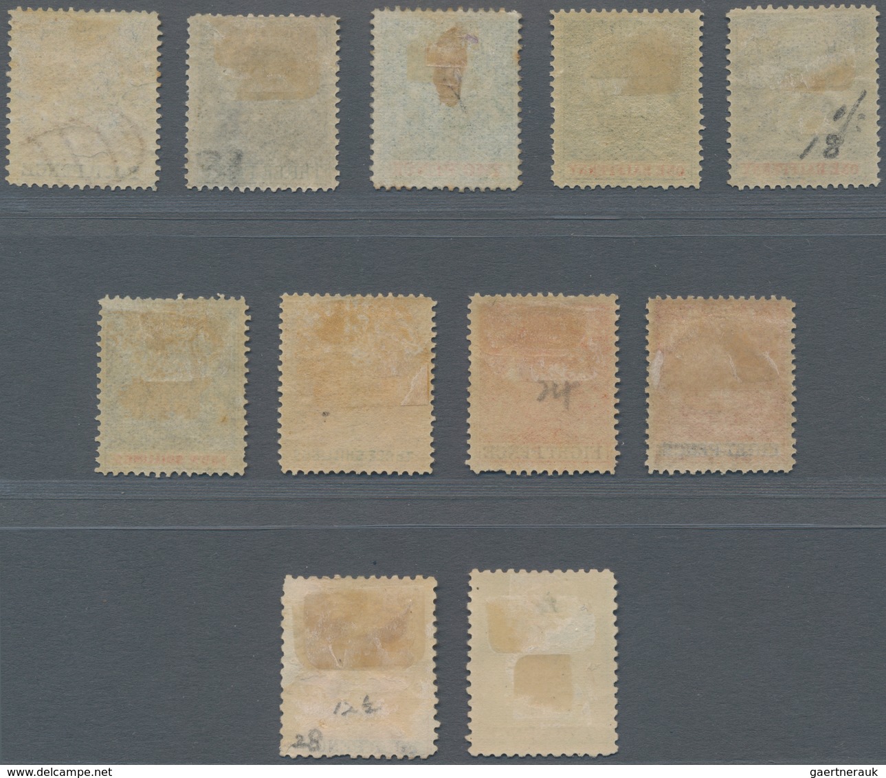 Britische Südafrika-Gesellschaft: 1892-95 'Coat Of Arms' Set Of 9 Up To 4s. Incl. Colour Shades, Plu - Unclassified