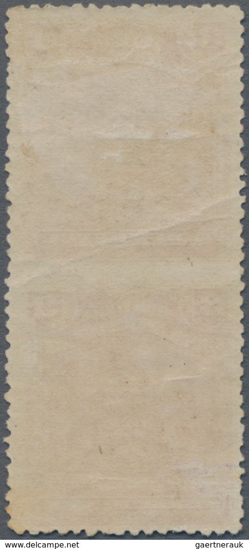 Britische Südafrika-Gesellschaft: 1898-1908 3d. Claret Vertical Pair, Variety IMPERFORATED BETWEEN, - Unclassified