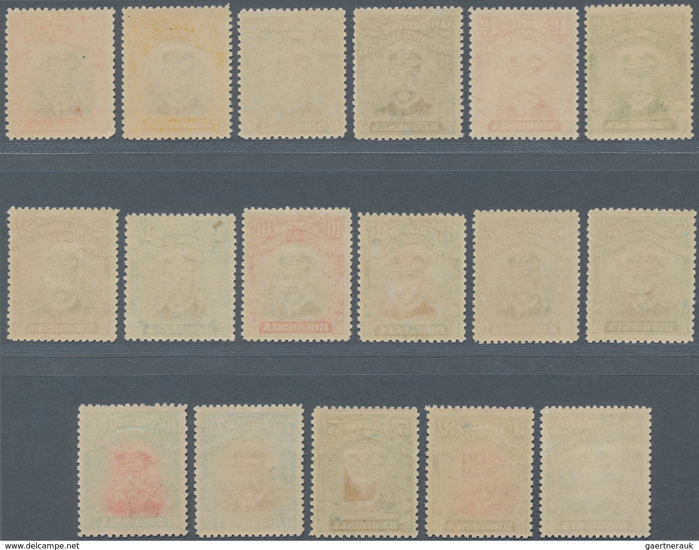 Britische Südafrika-Gesellschaft: 1913/1923, KGV As Admiral 17 Different Values From ½d To 10s. Unch - Ohne Zuordnung