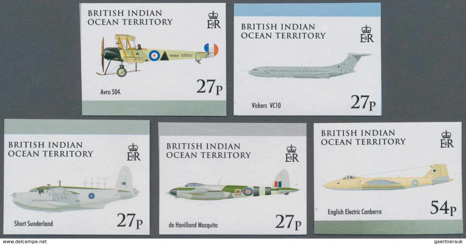 Britisches Territorium Im Indischen Ozean: 2008, 90 Years Royal Air Force (RAF) Complete IMPERFORATE - Other & Unclassified