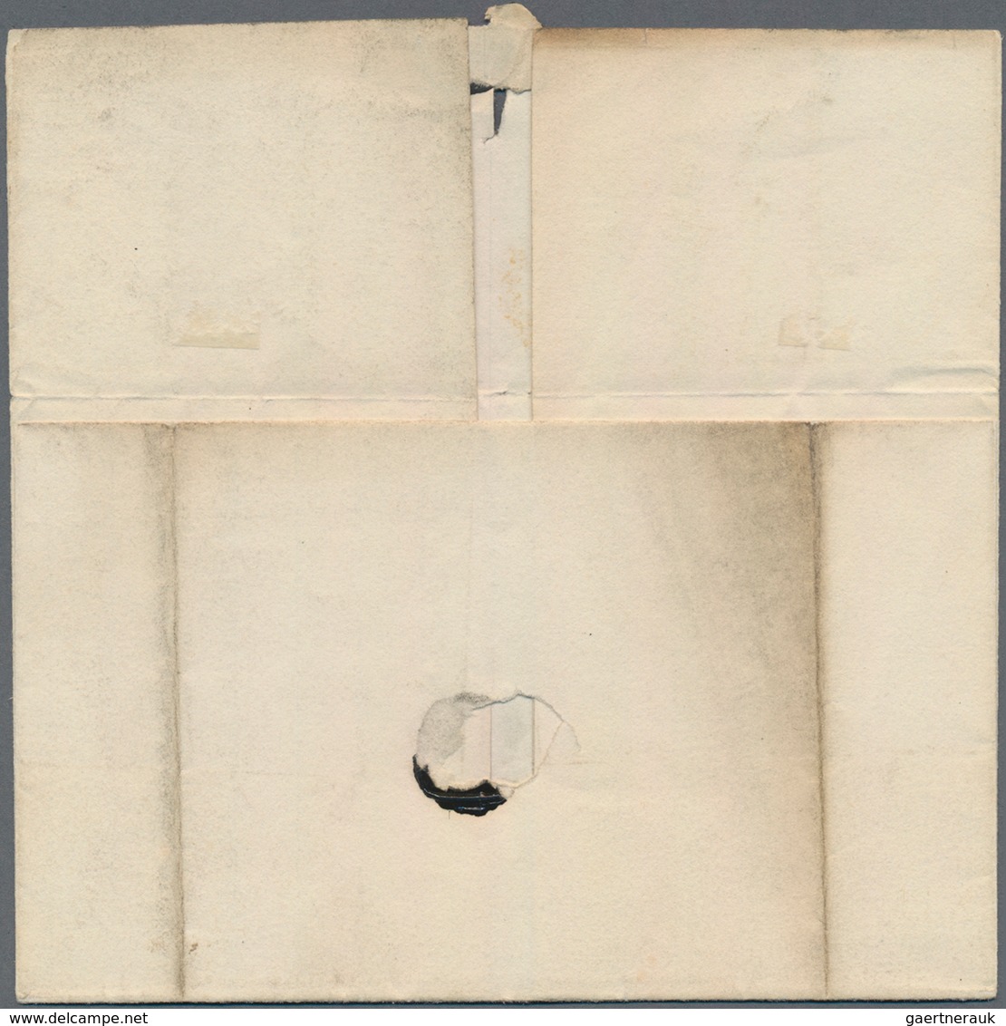 Canada - Vorphilatelie: 1841 "Alex Gillespie, Constitution For Queen's College Canada": Folded Cover - ...-1851 Vorphilatelie
