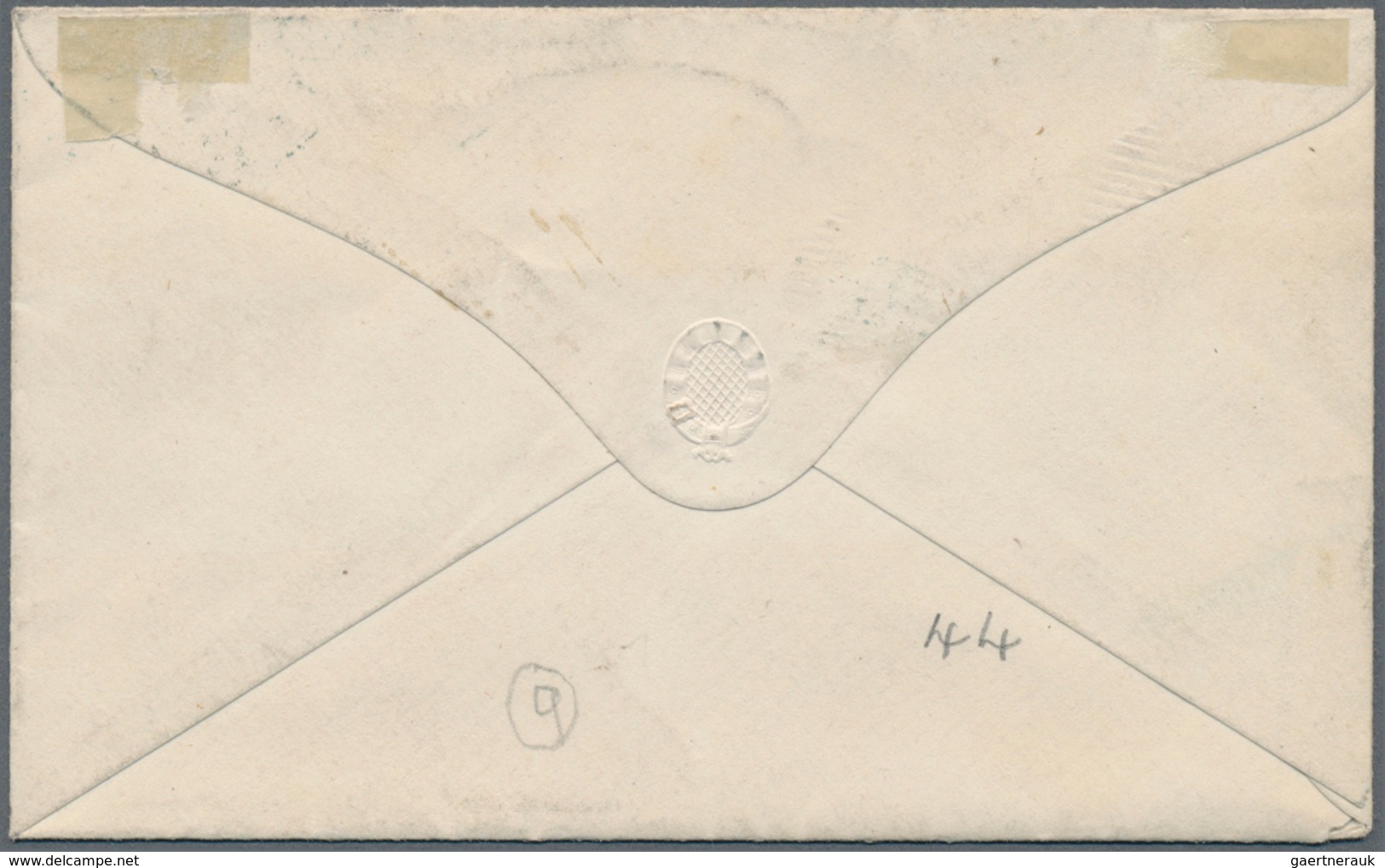 Canada - Britisch-Columbia Und Vancouverinsel: 1867, 3 P Blue Cancelled With Blue Couble Circle "EXP - Brieven En Documenten