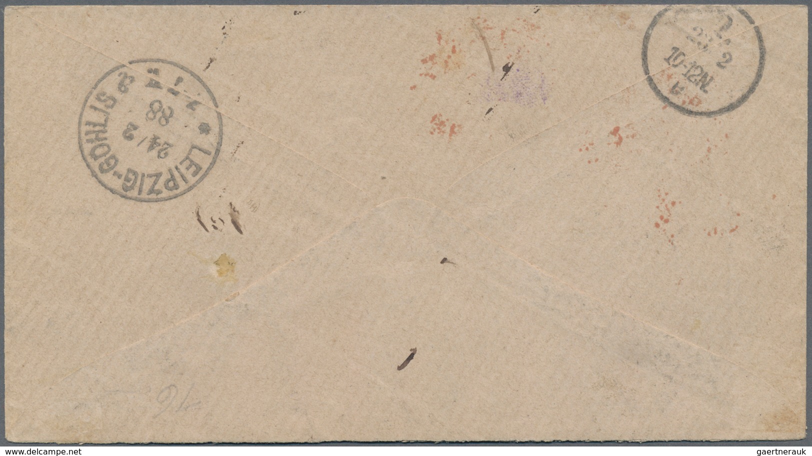 Neufundland: 1888, ½c. Rose-red, 1c. Blue-green, 2c. Yellow-green (slight Toning Spot) And 10c. Blac - 1857-1861