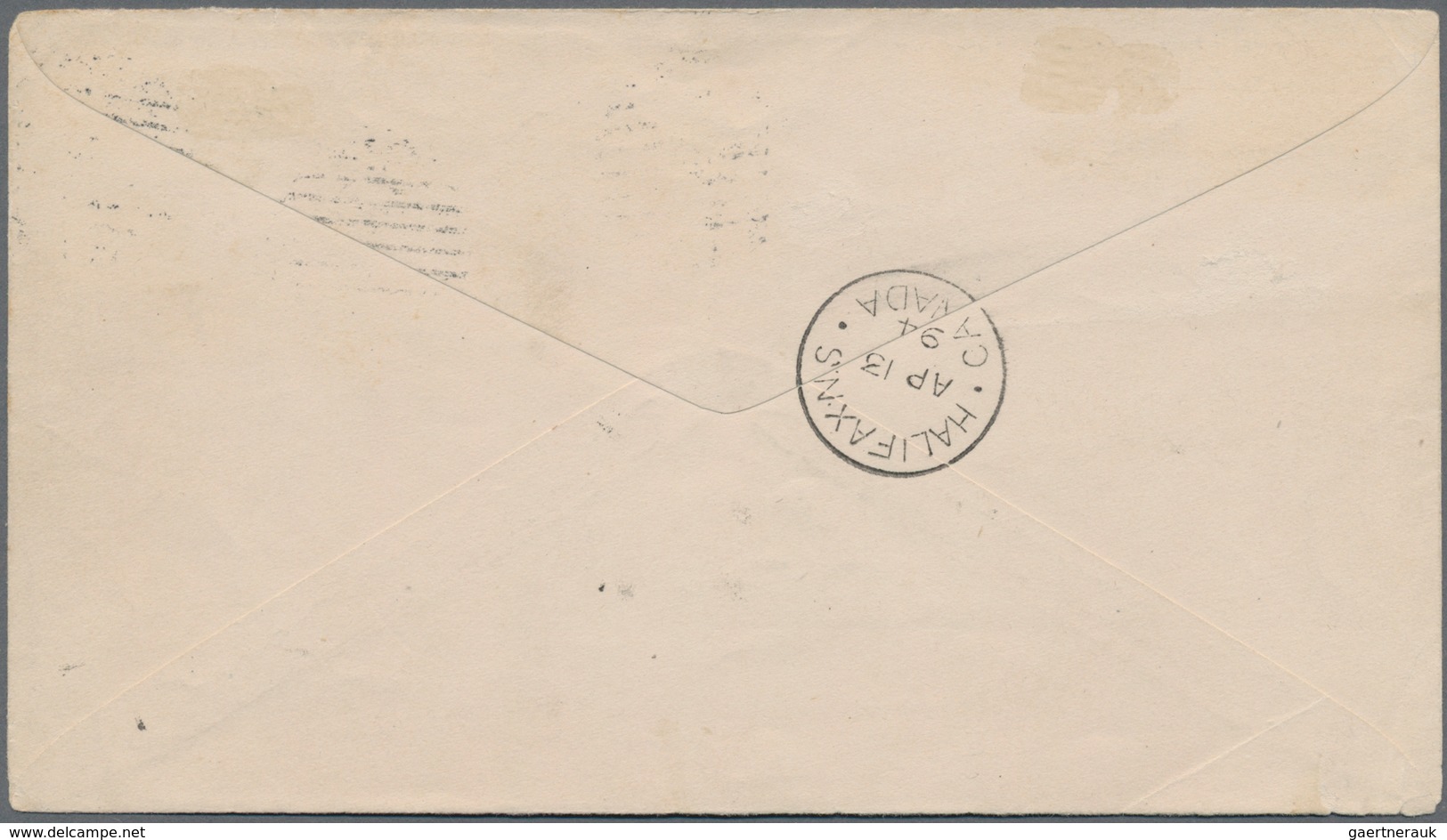 Neufundland: 1894, 2c. Bluish Green (showing Imprint At Left) And Rouletted Top Marginal 1c. Lake-pu - 1857-1861